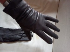 lederhandschuhe damen Grau Gr 7