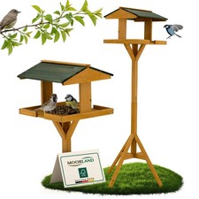 Vogelhaus Holz hängend wetterfest Futterhaus Garten Vogelfutterhaus Ständer VH5