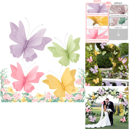 Schmetterling deko set - deko, 4