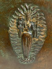 BRONZE RELIEF HEILIGE MARIA MIT DEM JESUSKIND