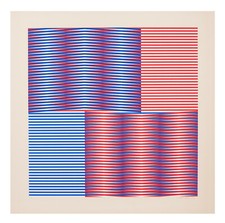 Carlos Cruz-Diez, Farbserigraphie, signiert, datiert und nummeriert. Denise René