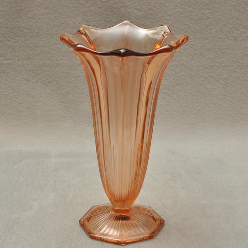 Art deco pressglas vase - deco,