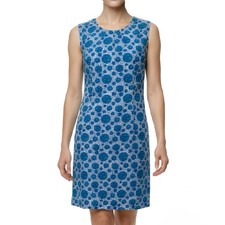 Vintage blaues geblümtes