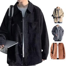 Herren Cord Langarm Hemd für