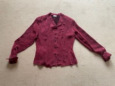 NADINE H., Festliche Bluse in weinrot, Gr. 38