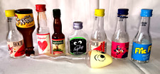 Miniaturfläschchen / Schnapsflaschen - leer - 9 Stück - für Sammler ++173g-f++*