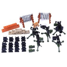 34tlg Custom Brick Armee Swat Waffen Set - 5 Stationären Waffen für Lego®  Cobi®