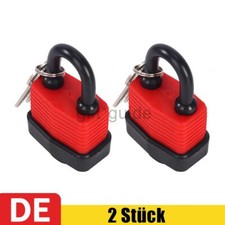2 Stück Outdoor Vorhängeschloss Wetterfest Außenbereich Sicherheit Eisen Schloss