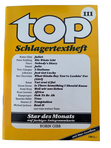 Top schlagertextheft 111 - nr.,