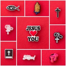 Schuhstecker shoe charms - schuhstecker/shoe, jesus