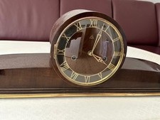 Antike Pendeluhr – Holzgehäuse – mechanisch – Vintage Tischuhr