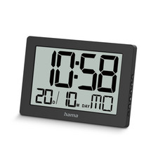 Hama Wanduhr Tischuhr Uhr digitale Anzeige Wand Tisch Wohnzimmer Büro Küche Bad