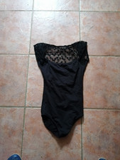 Ballett Trikot schwarz mit spitze, Gr. XS