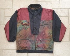 Vintage Canyon Outdoor Azteken Fleece Muster Jacke Magic Venture Herren 2XL XXL