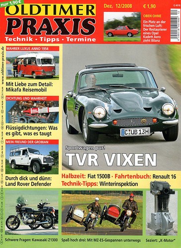 Oldtimer praxis 2008 tvr - ,