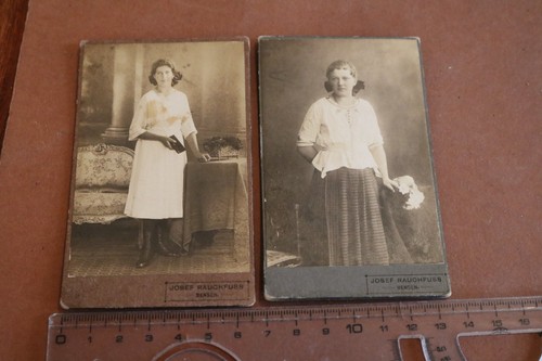 Zwei alte cdv fotos - zwei,