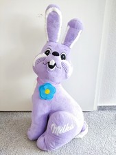 Milka Stofftier Kuscheltier Lila Osterhase H80cm Schokohase Spielzeug Sammler