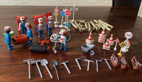 Playmobil konvolut straßenbau - playmobil,