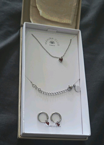 Purelei schmuckset silber rot - purelei, silber/rot