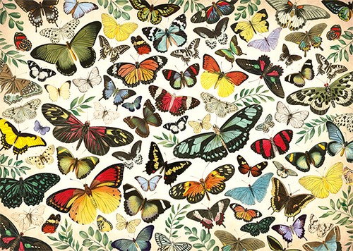Puzzle schmetterlings collage - puzzle, schmetterlings-collage