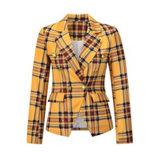 Damen Check Lässige Blazer