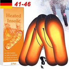 2 Paar Beheizbare Einlegesohlen Sohlenwärmer Heated Insoles Beheizte