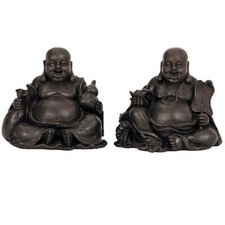 2 Stück Happy Buddha Figuren