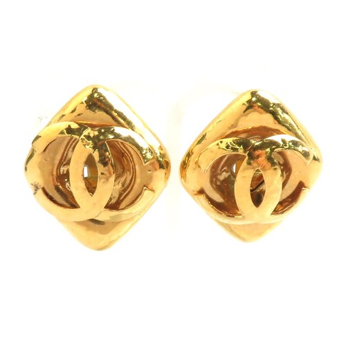 Echte chanel logo ohrringe - cc,