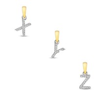 Diamant Initialen Anhänger