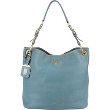 Prada Blue Vitello Daino
