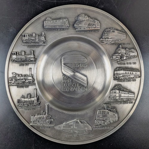 Zinn wandteller 150 jahre - wandteller,