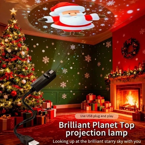 Christmas star projector night - christmas,