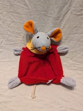 Schmusetuch Schnuffeltuch Babytuch Maus Grau Rot Schaffer