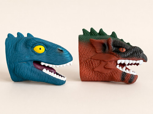 2er set dinosaurier handpuppen - 2er-set,