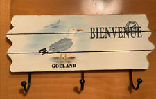 ⚓️Wandhakenleiste?Maritim⚓️Möwe Goeland, 3 Haken Shabby Chic Treibholzlook
