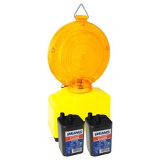 LED Baustellenleuchte Warnleuchte Baustellenlampe Gelb Bakenleuchte 4R25