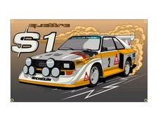Audi quattro rally flag - quattro,