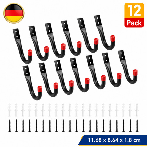 12pcs garagenhaken wandhaken - 12pcs,