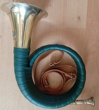 Jagdhorn Fürst Pless von Kühnl & Hoyer mit Lederriemen