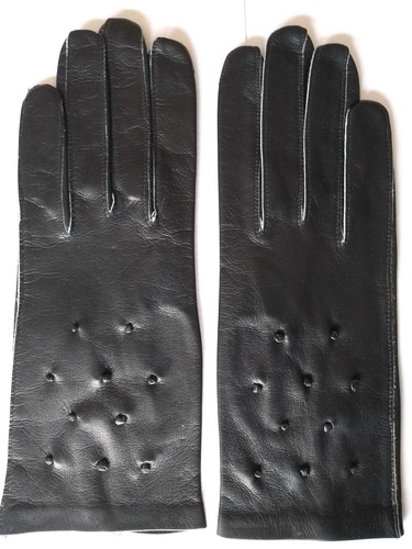 Damen leder handschuhe - leder,
