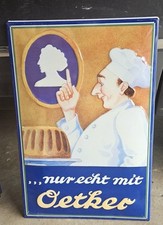 Blechschild Dr. Oetker 60x40cm