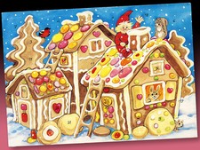 HERRLICH SCHÖNER ADVENTSKALENDER   KINDER LEBKUCHEN HAUS   FINNLAND 1989  *