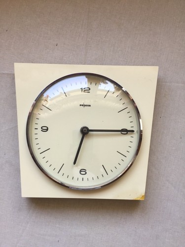 50er 60er wanduhr peweta - wanduhr,