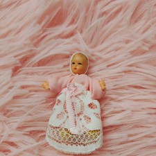 Puppenhaus Caco Biegepuppe Baby 70er Jahre 5,0cm Vintage sehr schön 