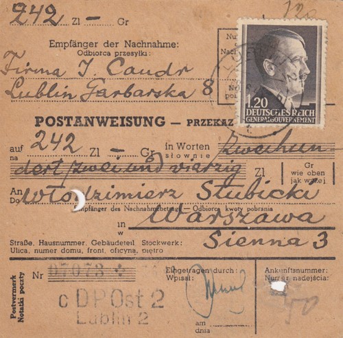 Postanweisung lublin nach - gg,