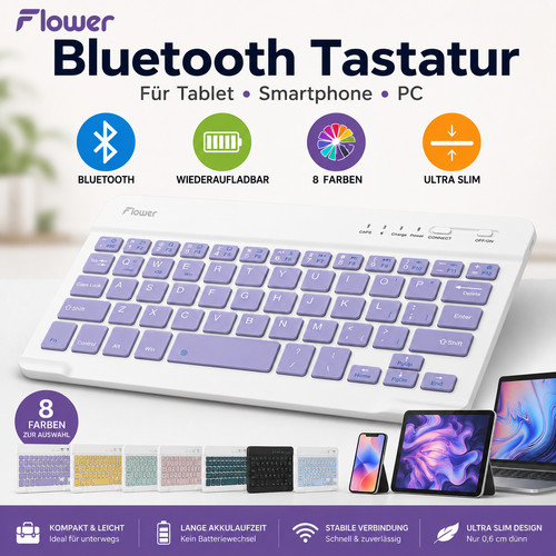 Flower bluetooth tastatur - bluetooth,