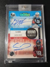 DJ Moore, Calvin Ridley - Contenders 2018 - Round Numbers - Round 1 - Auto - /25