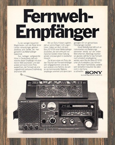 Sony icf 6700 reklame - icf-6700,