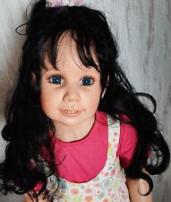 Künstlerpuppe"ALISSA" Monika Peter Leicht vollvinyl,  105 cm. Zertifikat 