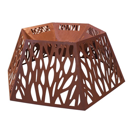 Feuerstelle hexagon moderne - feuerstelle,